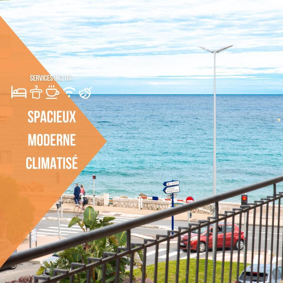 La Perle Bleue - Central - Vue Mer - Wifi Roquebrune-Cap-Martin Eksteriør bilde